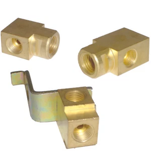 1965E Corvette Brass Junction Brake Block Kit Power OEM - Bild 1 von 1