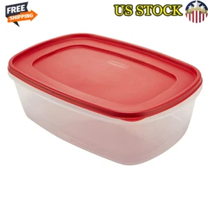 1 Pack Large Food Storage Containers W/ Lids Nesting Design BPA-Free Plastic New - Picture 1 of 6