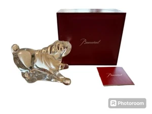 Baccarat Crystal Animal Object Dog Figurine bulldog - Picture 1 of 4