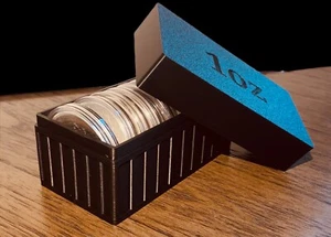 silver storage box/container holds 1oz silver coins/rounds in standard capsules - Picture 1 of 6