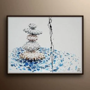 Zen 40" Ölgemälde, RAHMEN - Bild 1 von 6
