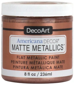 DecoArt Americana Decor Matte Metallics 8oz-Rose Gold - Picture 1 of 1