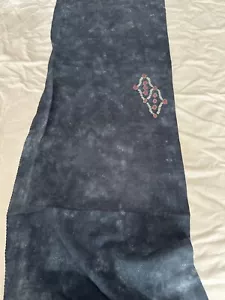 Vintage Japanese kiomono fabric silk Indigo Base 1.6 yard v260 - Picture 1 of 10