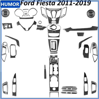 Kits completos de cubierta interior de fibra de carbono real de 70 piezas para Ford Fiesta 2011-2019 Foto 1 de 4