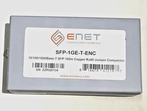 ENET Juniper 10/100/1000 SFP (SFP-1GE-T-ENC) NEW ✅❤️️✅❤️️ Brand New!!!!! - Picture 1 of 1