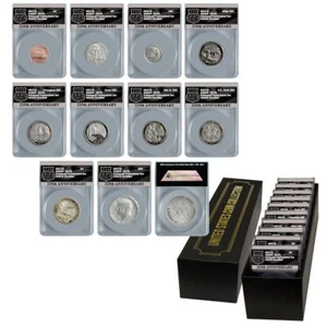 2017-S US Mint 225th Anniversary Enhanced Uncirculated 10-Coin Set Graded EU-70 - Picture 1 of 2
