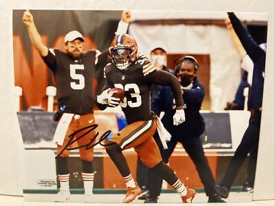 Ronnie Harrison Signed Browns 8x10 Photo COA - Изображение 1 из 4