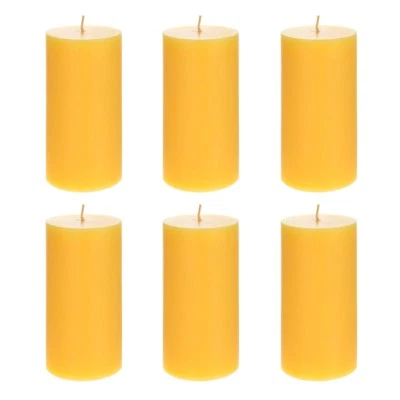 Mega Candles - 6 pcs 3" x 6" Hand Poured Citronella Scented Pillar Candle - Image 1 of 3