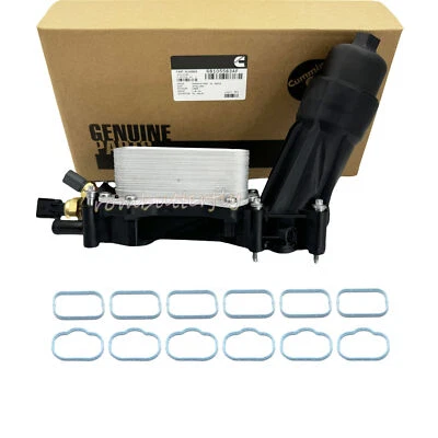 Carcasa de filtro de enfriador de aceite de motor de aluminio para Jeep Chrysler Ram 3,6 L 68596317AA Foto 1 de 4