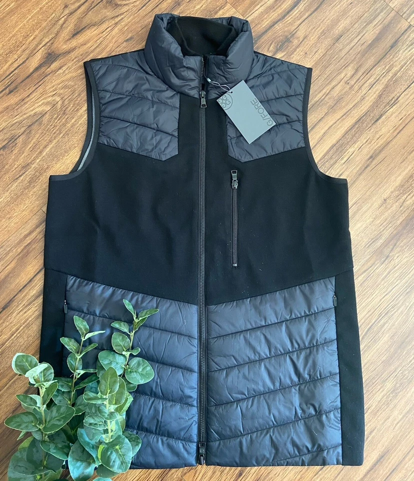 Men’s Large - G/Fore - Merino Wool 1/4 Zip Tech Lined - Golf Vest G4MA23S100
