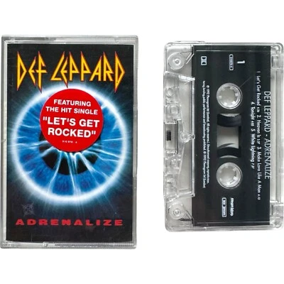 Def Leppard Adrenalize Cassette Album Rock UK Tape Metal Phonogram 1992 Vintage - Image 1 of 4