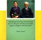 Funny Happy Anniversary Secret - Can't See Or Hear Each Other Greeting Card 