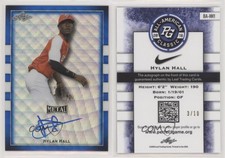 2018 Leaf Metal Perfect Game All-American Classic Blue Wave /10 Hylan Hall Auto