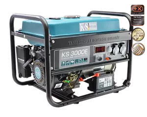 KS 3000E Stromerzeuger Generator Benzin Notstromaggregat 3000 Watt mit E-Start - Bild 1 von 10