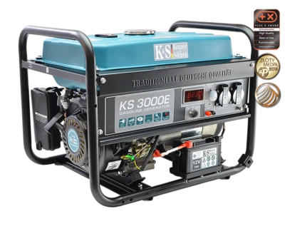 KS 3000E Stromerzeuger Generator Benzin Notstromaggregat 3000 Watt mit E-Start  - Bild 1 von 4