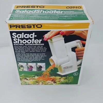 New In Sealed Box • Presto 02910 Salad Shooter • Electric Slicer/Shredder. - Image 1 of 4