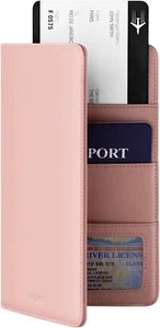 Passport Wallet Premium Nappa Leather RFID Blocking Travel Wallet for Men & Wome - Picture 1 of 12