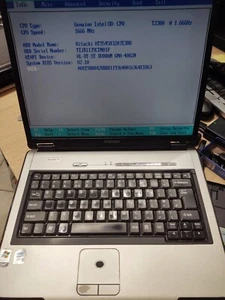 Notebook Toshiba Satellite pro L100 con T2300 e 1 gb ram, si accende e in bios. - Foto 1 di 2