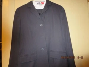 ANN TAYLOR 2 PIECE SKIRT AND JACKET NAVY BLUE SUIT--#T9-5 - Picture 1 of 24