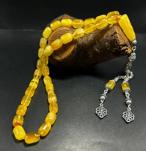 Tesbih Damla Original hakiki Kehribar Tespih Rosary Amber Bernstein Gebetskette - Bild 1 von 19