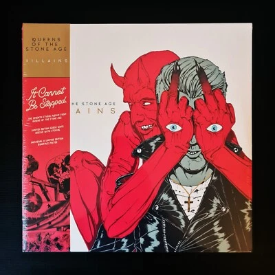 QUEENS OF THE STONE AGE - VILLAINS Limited Edition CLEAR LEAF GREEN Vinyl LP - Image 1 of 3