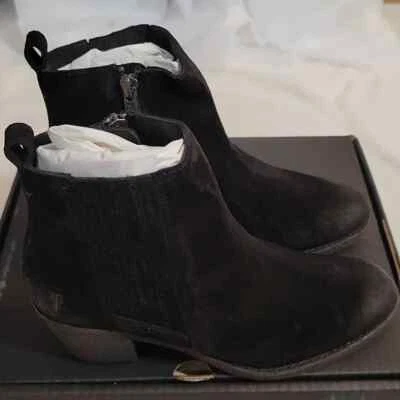 Botines Frye Gamuza Corneada - Alton Chelsea - Negros (Talla 5.5) (a367409) - Foto 1 de 4