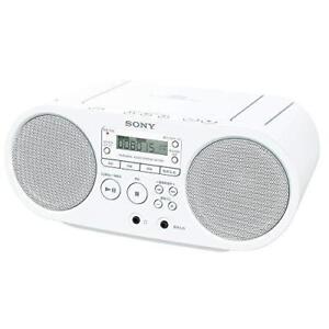 Sony AUX CD Radio ZS-S40: FM/AM/Wide FM Compatible White ZS-S40 W