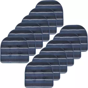 Chair Cushion Memory Foam Pads Tufted Slip Non Skid Rubber Back U-Shaped 17" X 1 - Picture 1 of 12