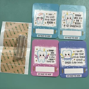 4 Pack Tooth Fairy Money Card Holder Cute Cards Money Holder - Picture 1 of 8