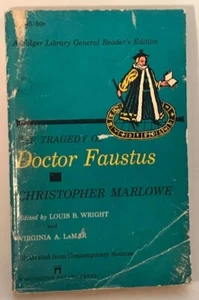 TRAGEDY OF DOCTOR FAUSTUS Christopher Marlowe 1968 PB Washington Square Press - Picture 1 of 7