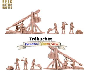 Hundred Years War Trebuchet Set (3D PRINTED) - Picture 1 of 1