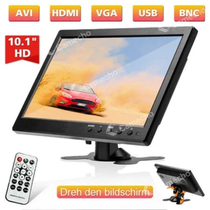 10.1" Zoll Auto Monitor HD 1080P LCD CCTV HDMI/BNC/AV/VGA Mit Speaker 1280*800 - Bild 1 von 10