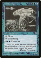 Mist Dragon Mirage PLD Blue Rare MAGIC THE GATHERING MTG CARD ABUGames