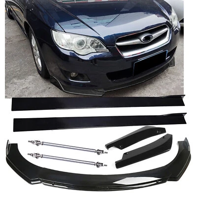 For Subaru Legacy GT Front Bumper Lip Spoiler Splitter + Side Skirts + Rear Lip Foto 1 de 4