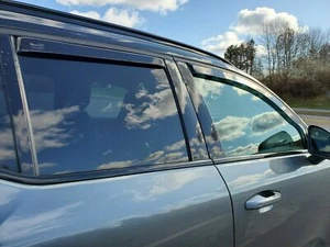 BMW X5 IN-CHANNEL RAIN GUARDS WIND DEFLECTORS 2007-2018 ( FULL SET) DARK SMOKE - Bild 1 von 4