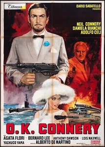 O.K. CONNERY MANIFESTO 1966 JAMES BOND OPERATION KID BROTHER MOVIE POSTER 2F - Picture 1 of 1