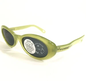Vuarnet Kids Sunglasses B600 Clear Green Round Frames with Blue Lenses 43-18-110 - Picture 1 of 12