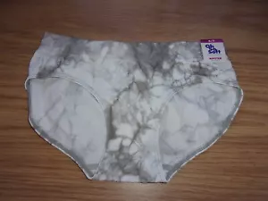 JUSTICE oh so soft underwear gray white tie dye Hipster 1 pr NEW W/TAG sz 6/7 - Picture 1 of 2