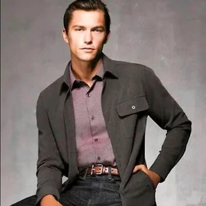 NWT Hart Schaffner Marx Twill Long-Sleeve Button-Down Shirt. Size L. 100% Cotton - Picture 1 of 12