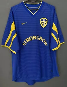 MEN'S NIKE FC LEEDS UNITED 2001/2003 AWAY SOCCER FOOTBALL SHIRT JERSEY SIZE XL - Picture 1 of 12