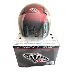 Vega Motocycle Helmet new boxed Color Candy red sz XL - Picture 1 of 13