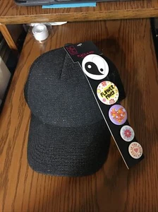 NOBO BLACK Mesh Baseball/Trucker Hat With 5 Pins NEW WITH TAGS !!! - Picture 1 of 5