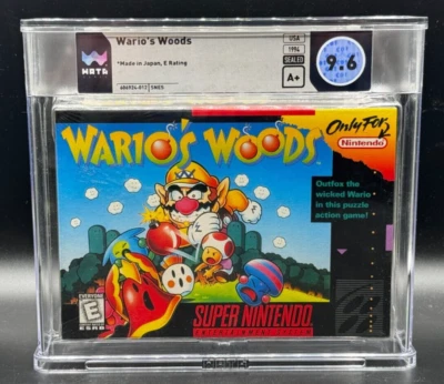 Wario's Woods Super Nintendo SNES Factory Sealed Brand New WATA 9.6 A+ Graded - Image 1 of 2