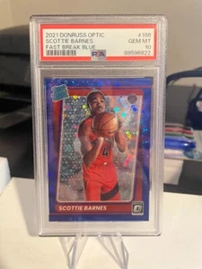 2021 Donruss Optic Scottie Barnes Rated Rookie Fast Break Blu (20/50) Raptors - Foto 1 di 2