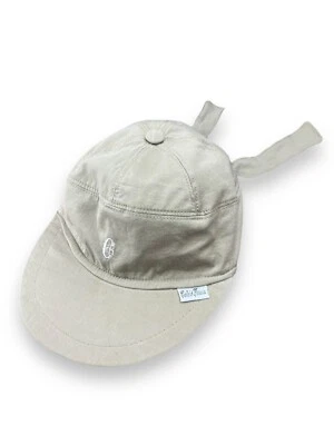 Vintage Conte of Florence Hat Cap Tie Back Adult OS Gray Cotton Made In Italy - Image 1 of 4