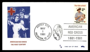 Mayfairstamps US FDC 1981 Nurse With Baby American Red Cross First Day Cover aas - Picture 1 of 2