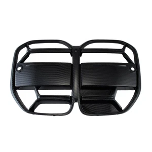 Carbon Painted Front Bumper Grille Mesh Body Kit For 2021-23 BMW 4 Serie G22 G23 - Bild 1 von 7
