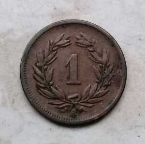 Switzerland 1 Centimes 1904 B Very Fine