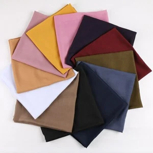 Women's Scarf Square Scarves Muslim Hijab Turban Wraps Shawls Plain Colors Soft - Bild 1 von 22