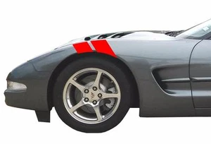 4" Fender Hash Bar vinyl Rally RACING STRIPES Decals (Fits Chevy CORVETTE C5) - Picture 1 of 27